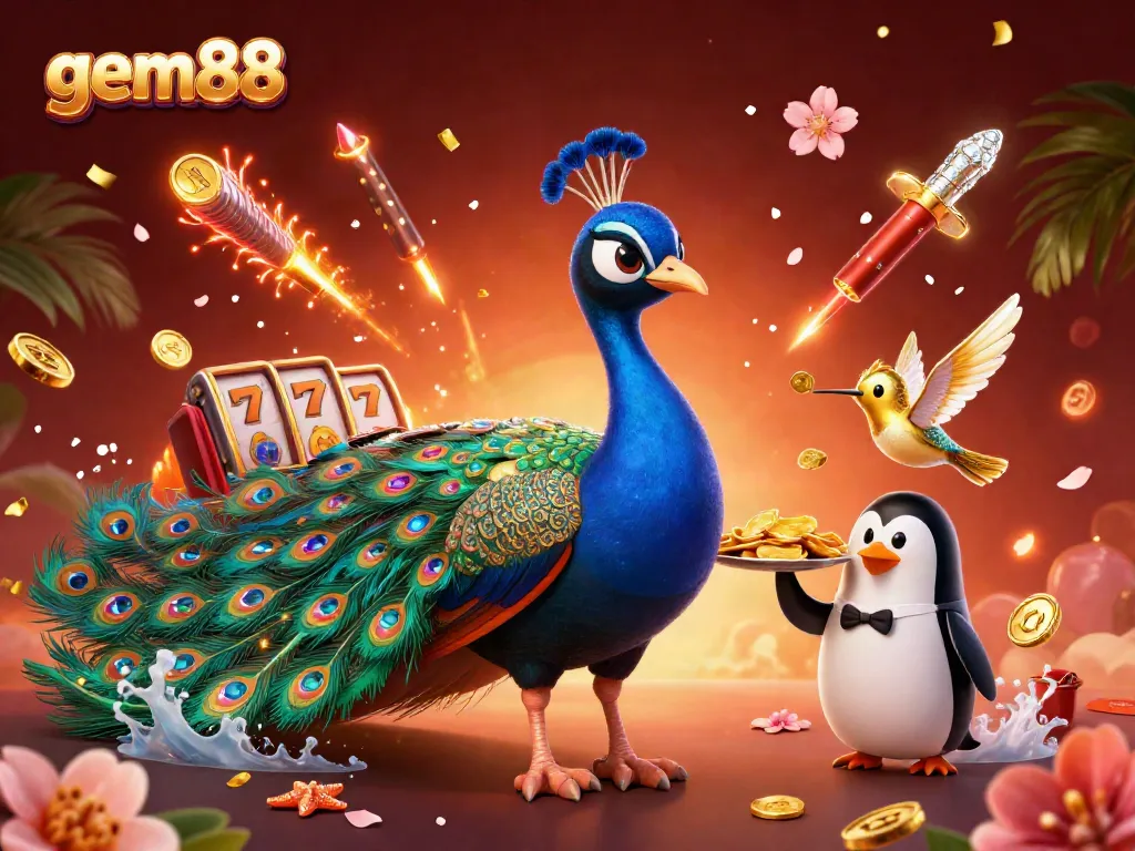 Experience thrilling gameplay with gem88, featuring vibrant characters and engaging casino elements.