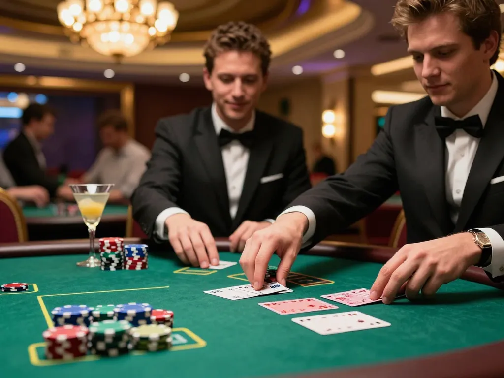 Experience the thrill of gameplay at XX88 blackjack table with dynamic cards and polished chips.