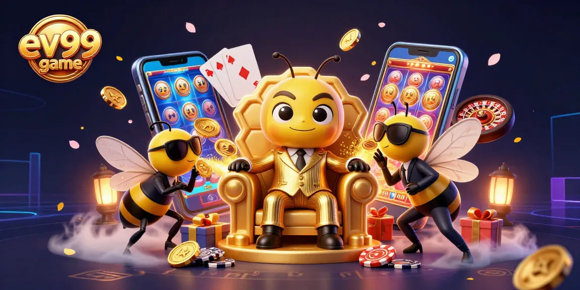 Spin to win with the ev99 game amidst a vibrant casino scene filled with excitement.