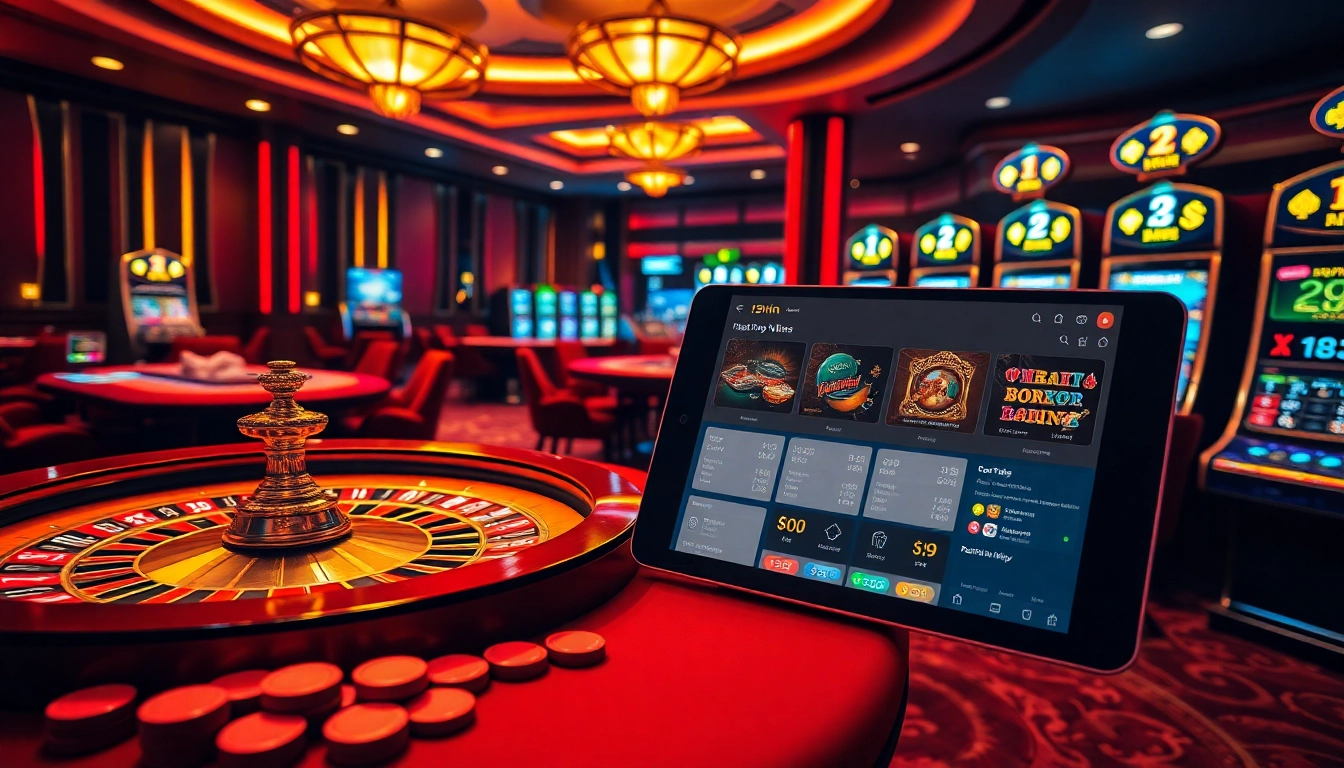 Players engaging in thrilling games on the 13win casino platform with vibrant tables and slot machines.