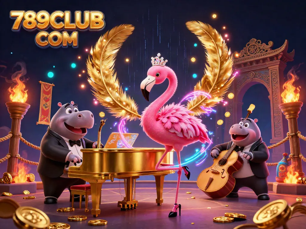 Experience the vibrant ambiance of 789CLUB COM with a spectacular illustration of gaming excitement.