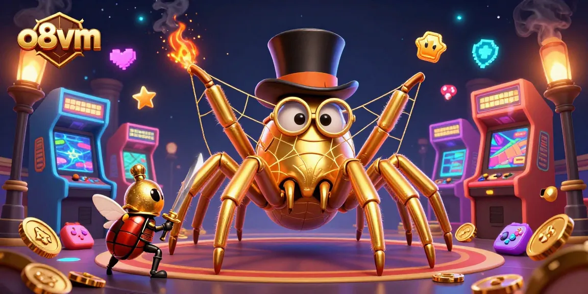 Join the exciting world of o8vm with a vibrant 3D casino adventure filled with colorful game elements.