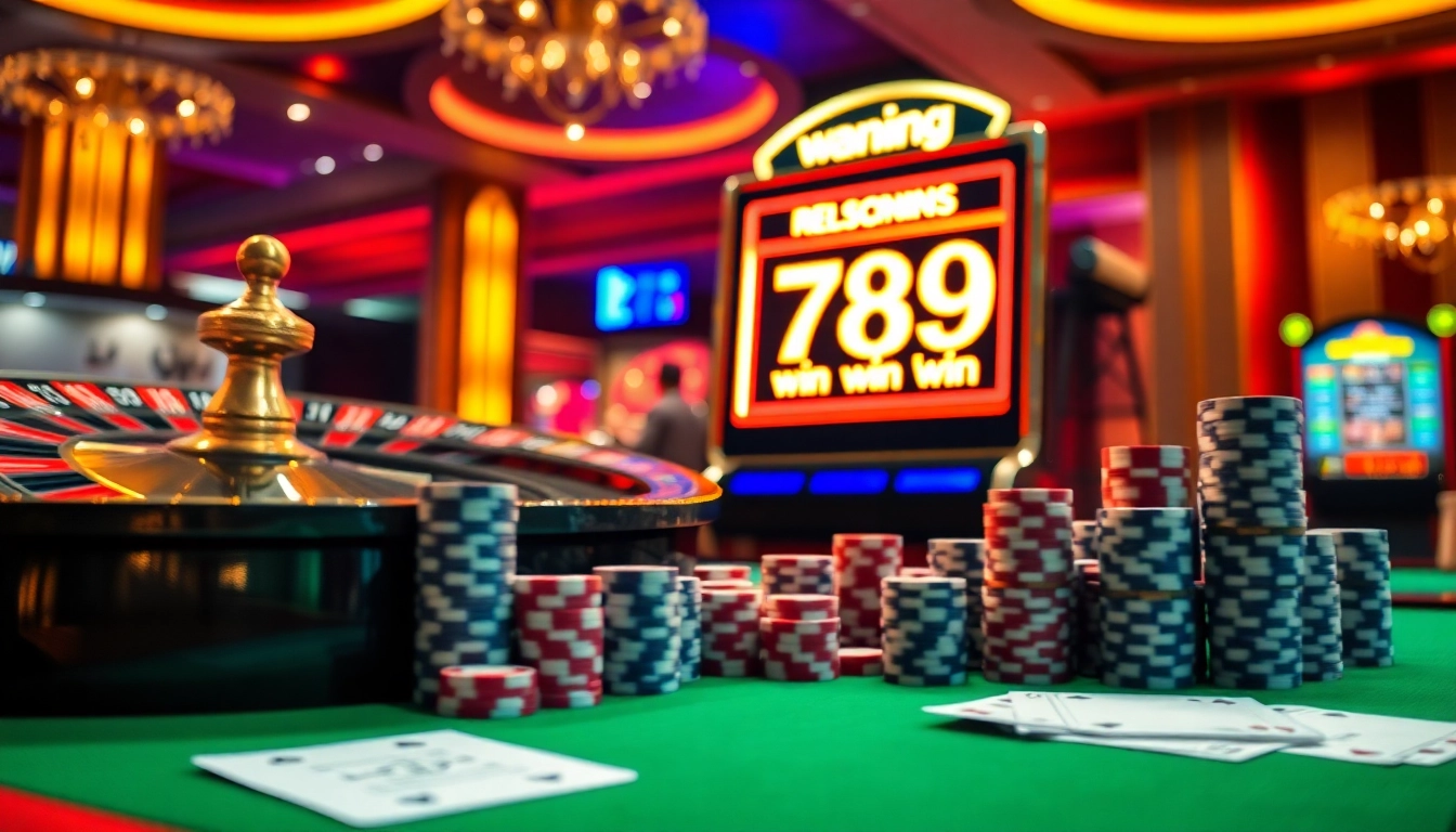 Experience the thrill of winning at 789 win with vibrant casino tables and exciting games.