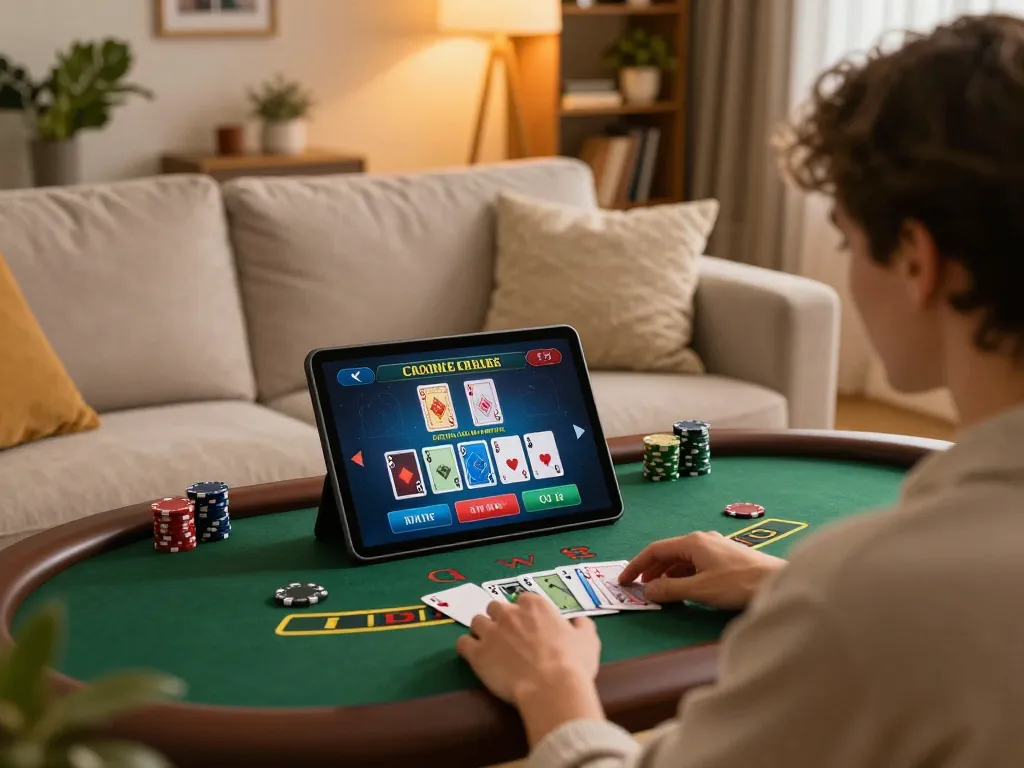 Engage in live dealer blackjack gameplay on CM88 at home in a cozy setting.