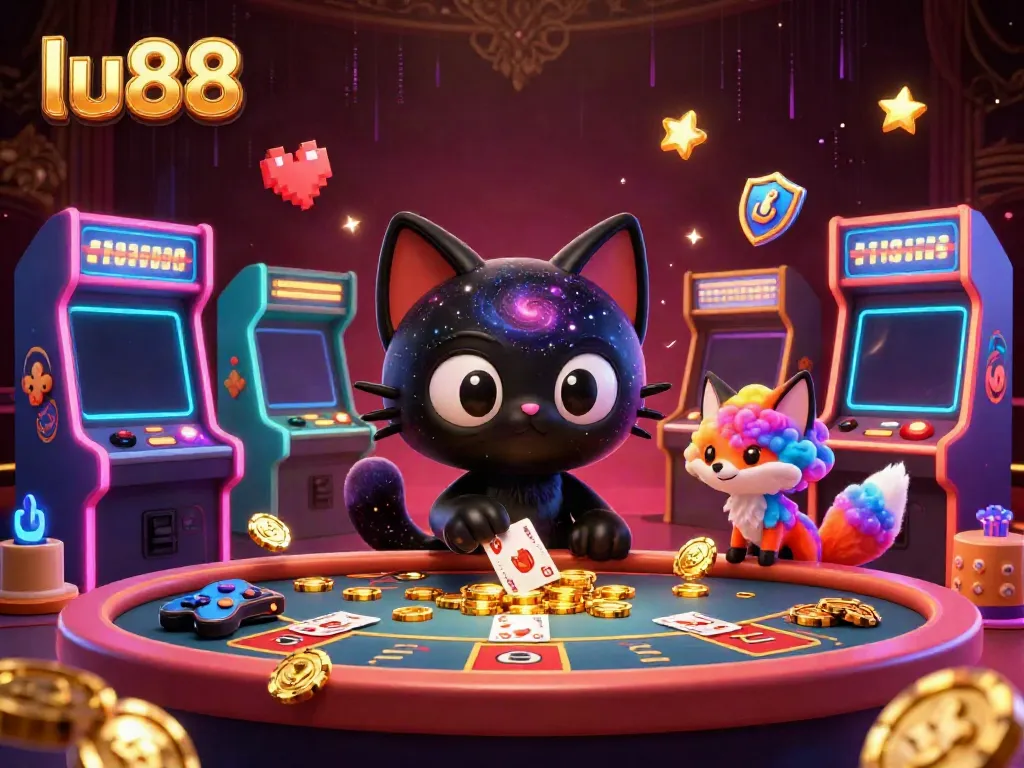 Experience thrilling gameplay at lu88 with vibrant cosmic casino elements and engaging characters.