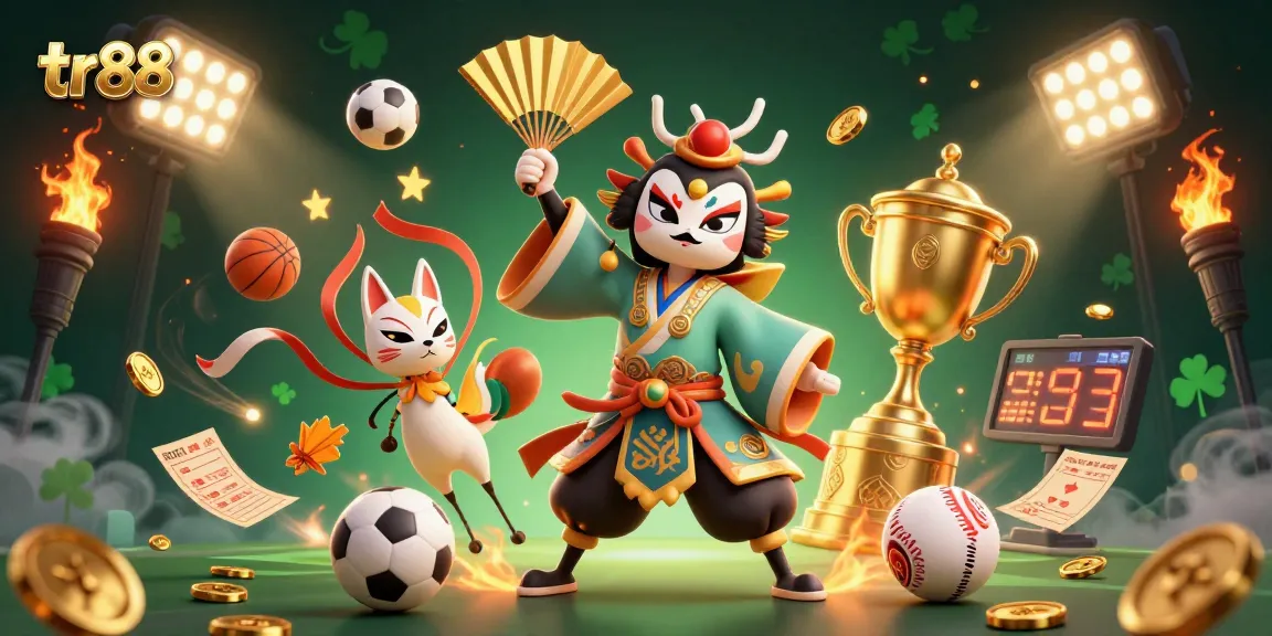 Experience the excitement of tr88 gaming with dynamic sports elements and vibrant characters.