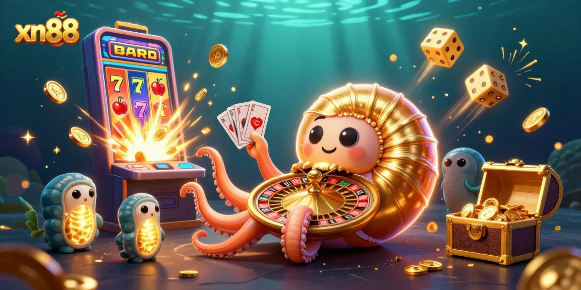 Experience thrilling gameplay at xn88 with our vibrant casino scene showcasing excitement and winnings!