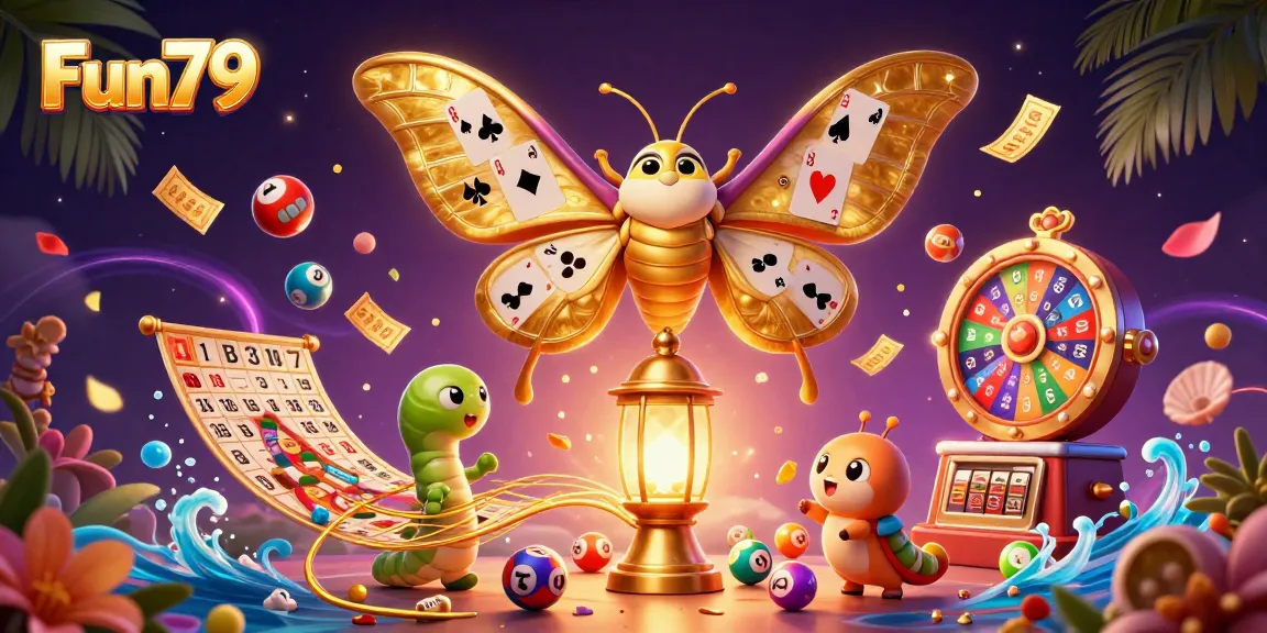 Experience exciting gameplay with Fun79 and dynamic casino elements in this vibrant illustration.